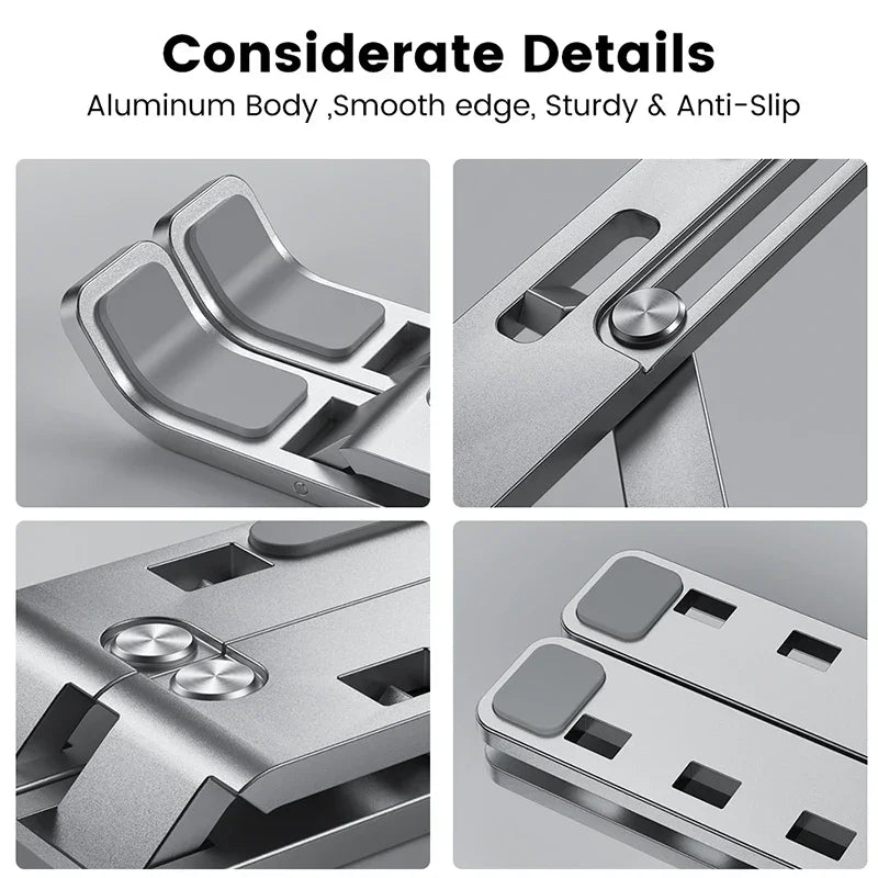 Support pour ordinateur portable en aluminium réglable