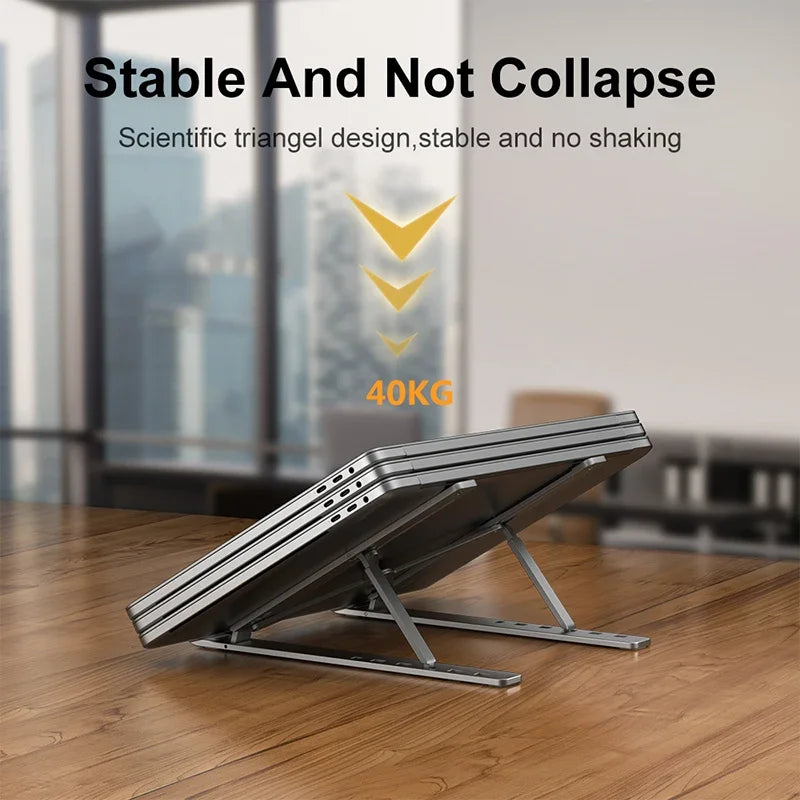Support pour ordinateur portable en aluminium réglable