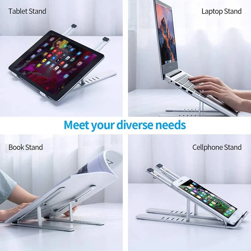 Support pour ordinateur portable en aluminium réglable